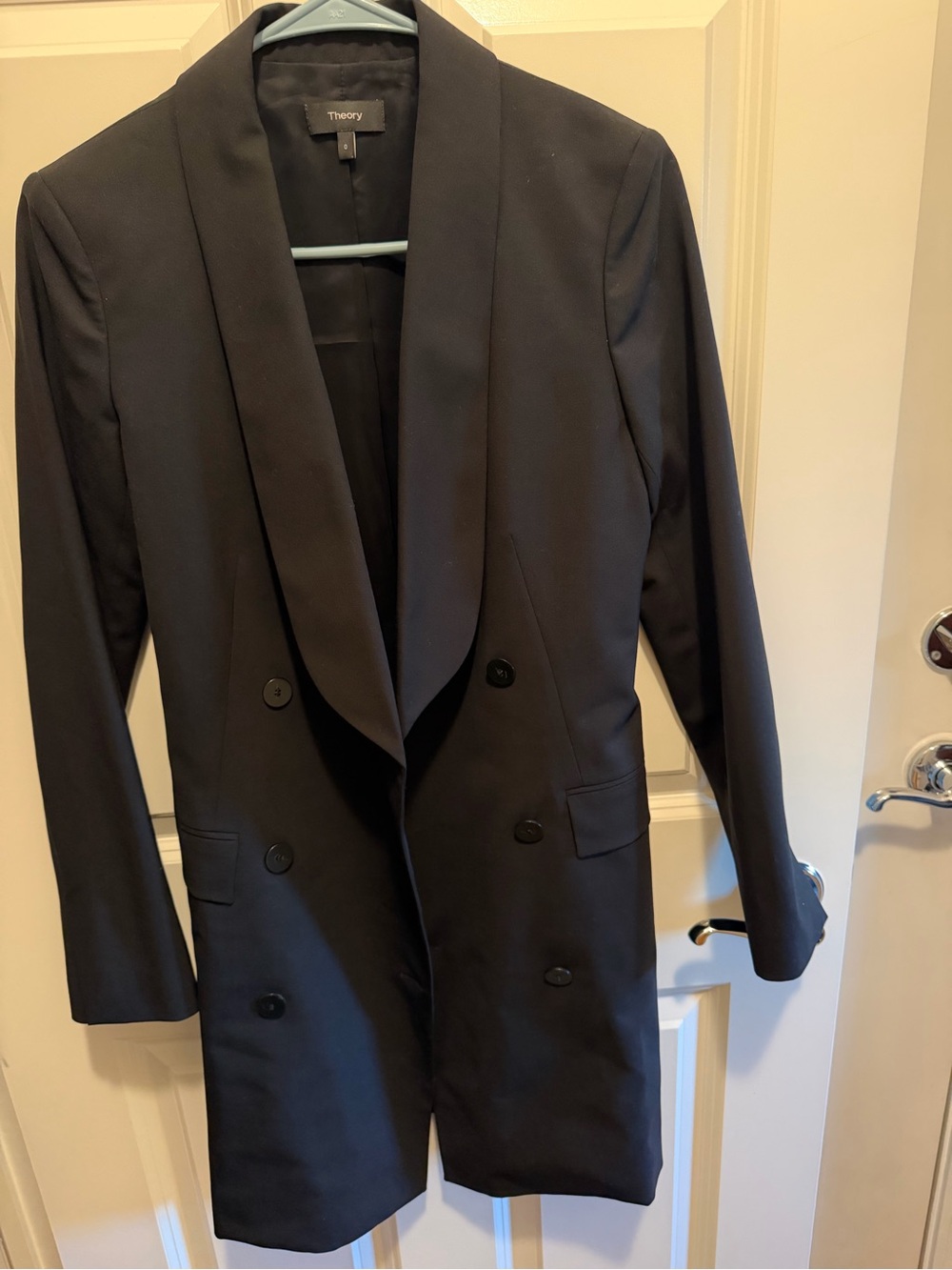 Theory Women’s ' Black Double-Breasted Blazer Dress